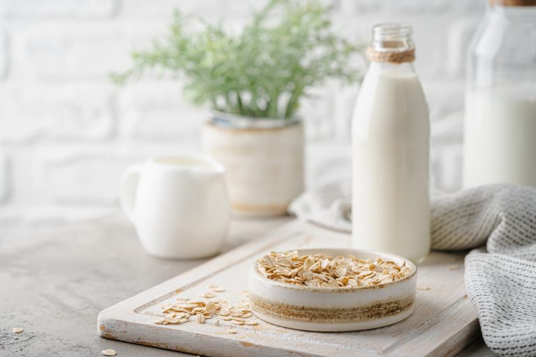 Vegan oat milk.